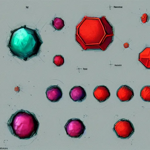 Image similar to concept art of nanoparticles by jama jurabaev