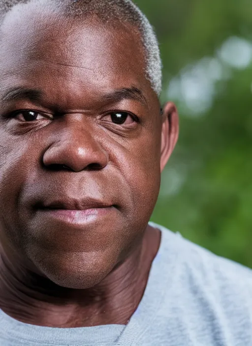 Prompt: DSLR photo portrait still of 55 year old age 55 Gary Coleman at age 54!!!, 85mm f1.8