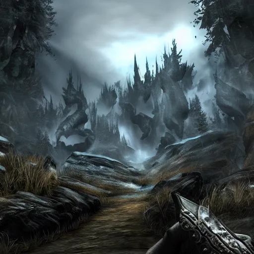 KREA - Screenshot from the Elder Scrolls 6, Unreal Engine 5, high
