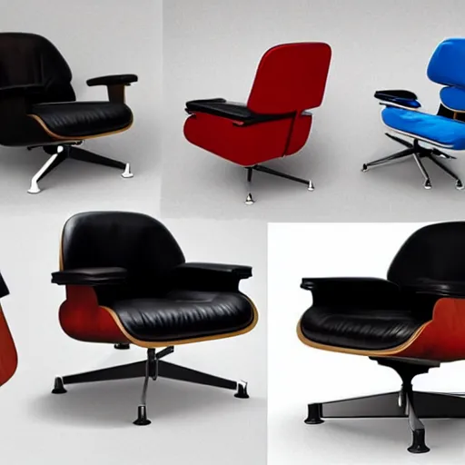 Image similar to an armchair (by eames) inspired by PlayStation 5!!!!!