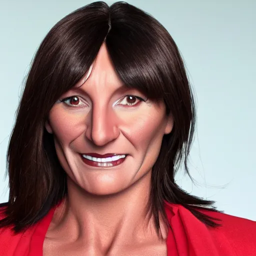 Image similar to a davina mccall action figure, realistic, plastic, soft,