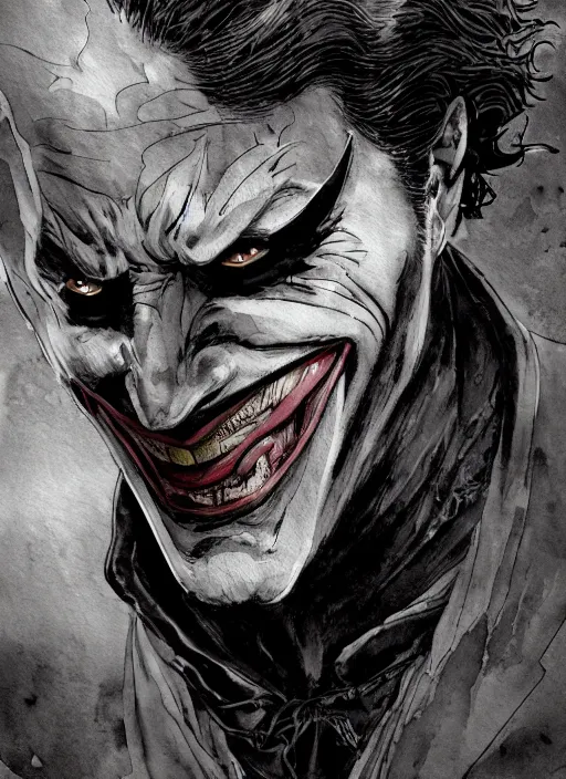 Image similar to portrait, Medieval Batman and Joker, watercolor, dramatic lighting, cinematic, establishing shot, extremly high detail, foto realistic, cinematic lighting, pen and ink, intricate line drawings, by Yoshitaka Amano, Ruan Jia, Kentaro Miura, Artgerm, post processed, concept art, artstation, matte painting, style by eddie mendoza, raphael lacoste, alex ross