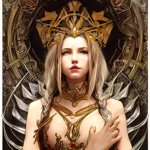 Prompt: amazing lifelike award winning pencil illustration of sorceress edea from final fantasy 8 ff 8 trending on art station artgerm greg rutkowski alphonse mucha cinematic