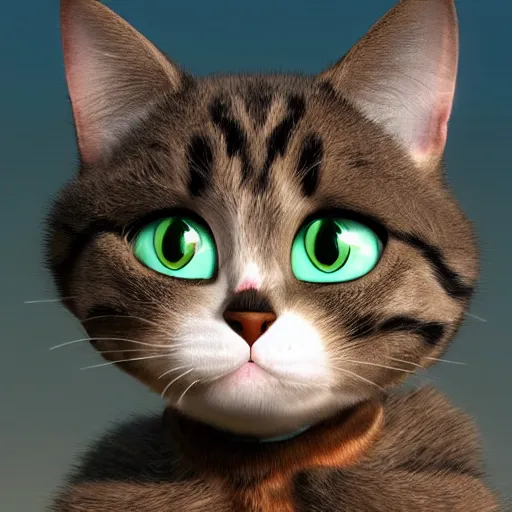 Image similar to cat by pixar