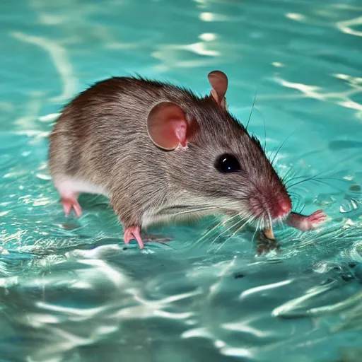 Image similar to rats in the pool drinking milk