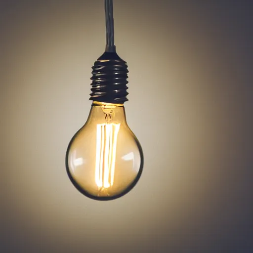 Prompt: photo of a lightbulb