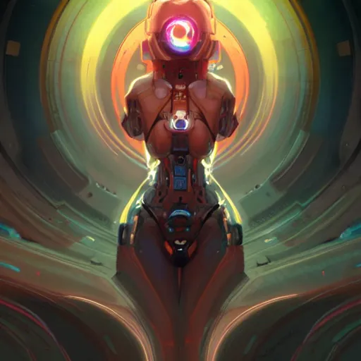 Prompt: symmetrical portrait of a beautiful cybernetic woman hal 9 0 0 0 by pete mohrbacher and guweiz and josan gonzalez, graphic novel, artstation, deviantart, pinterest, 4 k uhd image