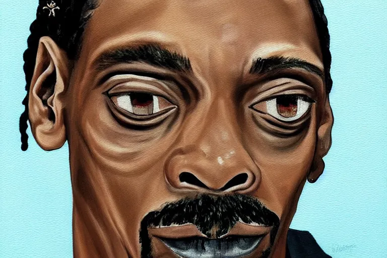 Prompt: snoop dogg painting