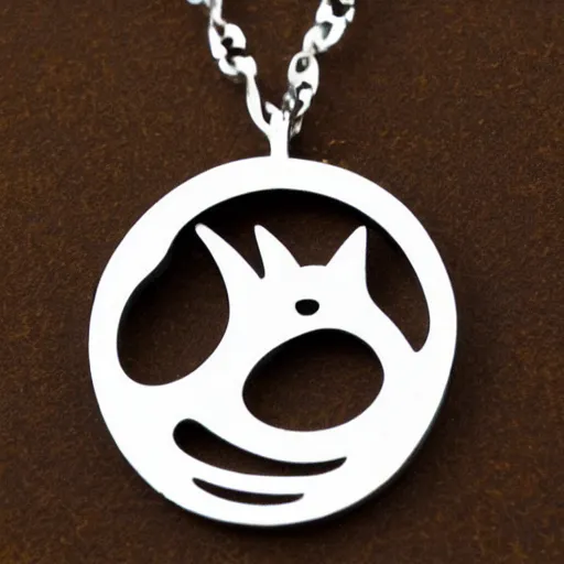 Prompt: cat shape jewelry logo, clear, basic,