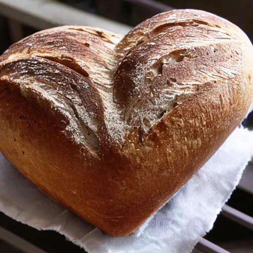 Image similar to heart shaped sourdough loaf