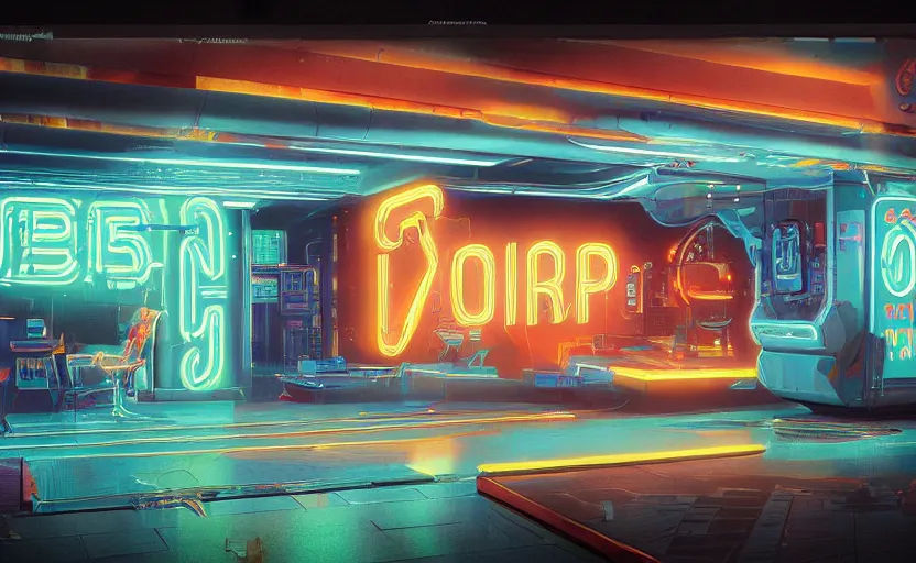 Prompt: futuristic neon signs in a scene of ( millions of people ) waking up, ( robot cyborgs ), futuristic oil painting by jeff koonz, ( ( led panel screens and projections ) ), ( ultra realistic ), dynamic lighting, octane render, ( ( vertical led lighting ) ), 3 5 mm lens, film grain - n 4