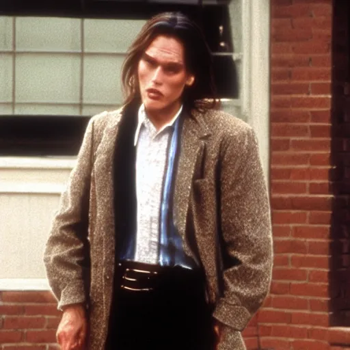 Image similar to Live Action Still of Jerma in Benny and Joon, real life, hyperrealistic, ultra realistic, realistic, highly detailed, epic, HD quality, 8k resolution, body and headshot, film still