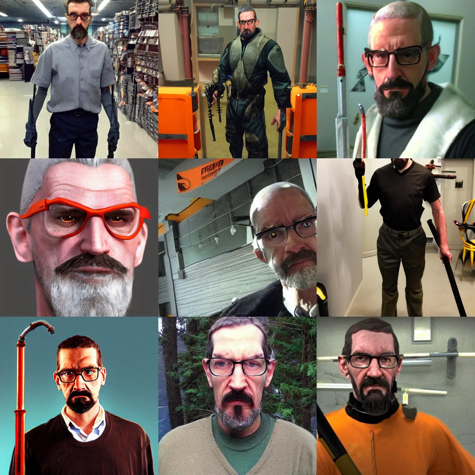 Image similar to gordon freeman in real life