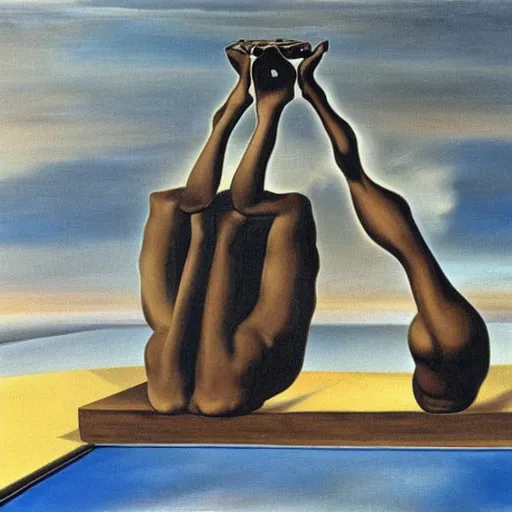 Prompt: Guilt, by Salvador Dali