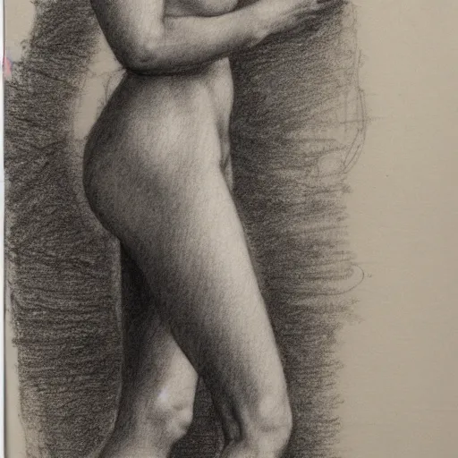 Prompt: of a beautiful skinny girl sketched in pencil by michelangelo lots of little sketches on page a study of the female form ultra detail maximillist