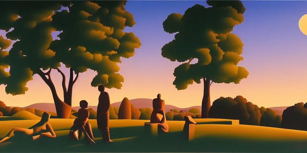 Image similar to lovers heatwave, summer evening, kenton nelson