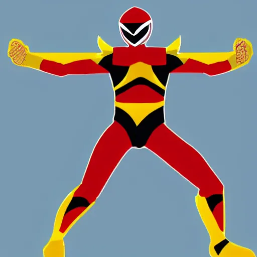 Image similar to line art concept of a new power ranger