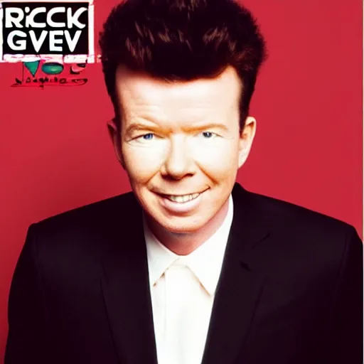 Rick astley rickroll meme, ultrarealistic, garden, Stable Diffusion