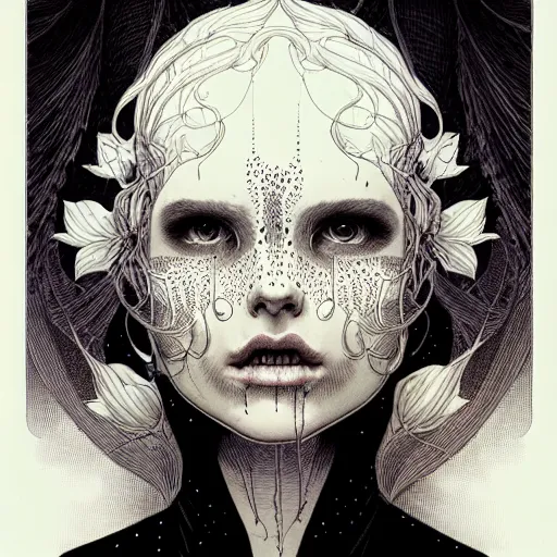 Image similar to portrait soft light, by killian eng and joe fenton and wayne barlow and conrad roset, inspired by victorian horror, etching, fine, sharp high detail,