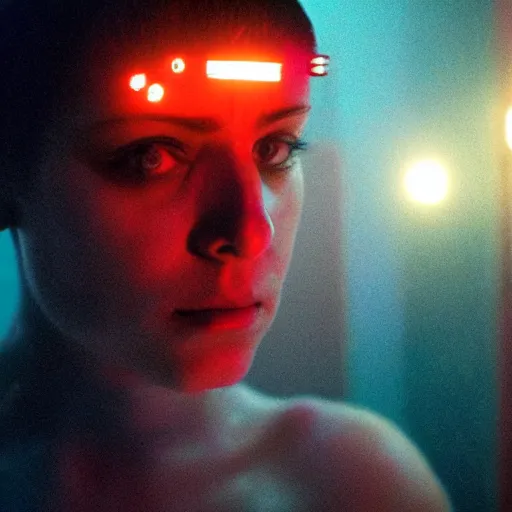 Prompt: movie still of a cyborg, cinematic composition, cinematic light, by gaspar noe