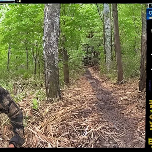 Image similar to trail cam footage of Joe biden