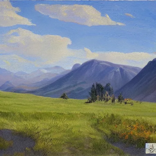 Prompt: artem chebokha landscape