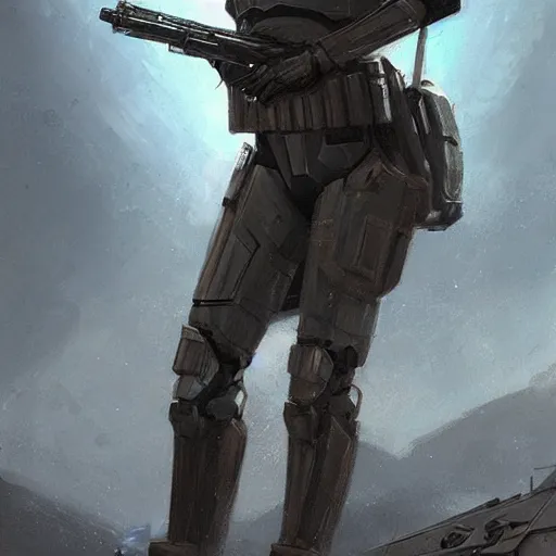 Image similar to scifi art by greg rutkowski, a soldier wearing the tactical gear of the corellian confederation, star wars expanded universe, she is about 6 0 years old, highly detailed portrait, digital painting, artstation, concept art, smooth, sharp foccus ilustration, artstation hq