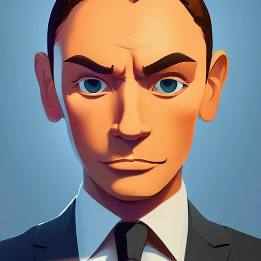 Image similar to face icon stylized minimalist agent 0 0 7, loftis, cory behance hd by jesper ejsing, by rhads, makoto shinkai and lois van baarle, ilya kuvshinov, rossdraws global illumination