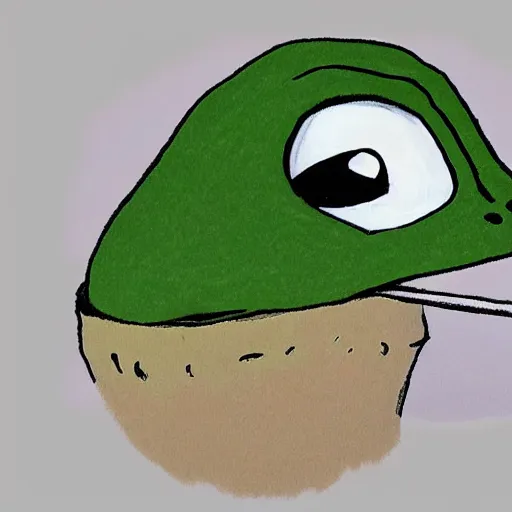 Prompt: pepe the frog, being depressed and drinking alcohol, photorealistic, 8 k