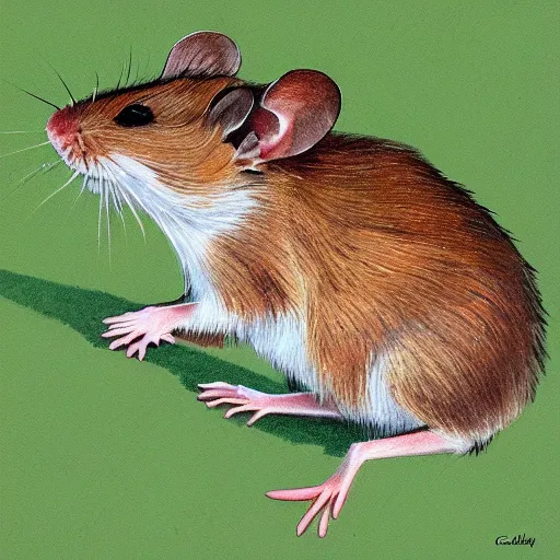 Image similar to field mouse, by cecily mary barker