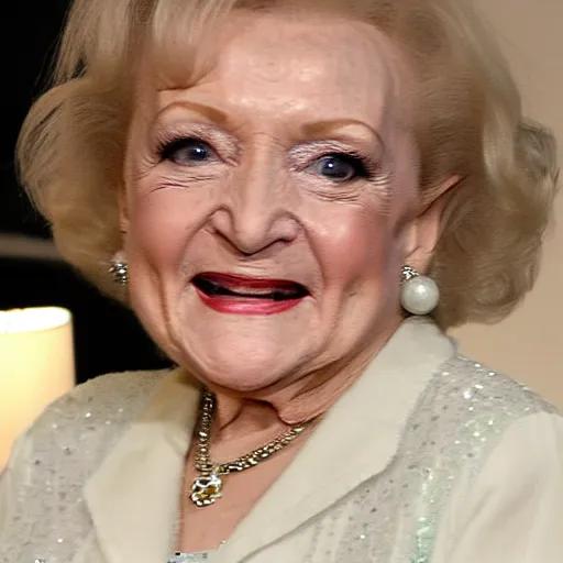 Prompt: betty white wondering lost in the backrooms desperately searching for an exit