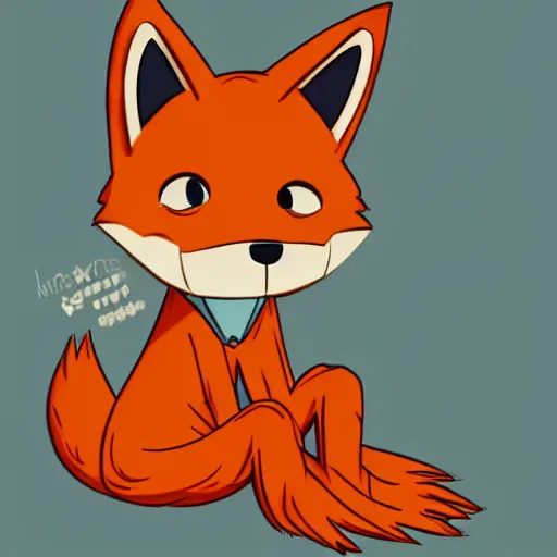 Image similar to an anthropomorphic fox wearing a t-shirt and jeans sitting on a couch, DeviantArt, Artstation, furry, furry, furry, furry, furry, anthro, anthropomorphic, furaffinity, cartoon, disney