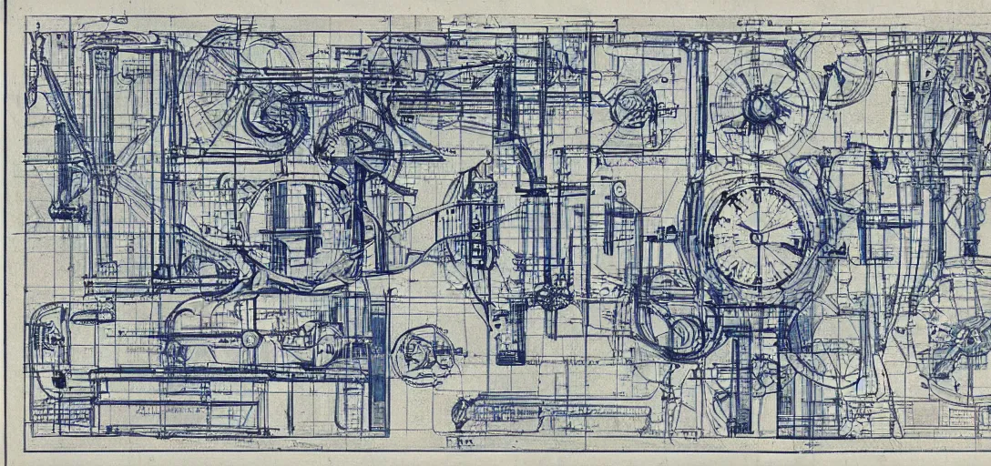 Image similar to A blueprint for a time machine