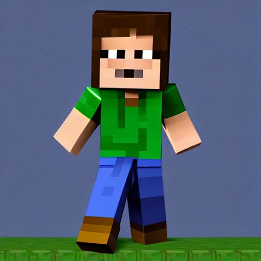 Prompt: steve from minecraft