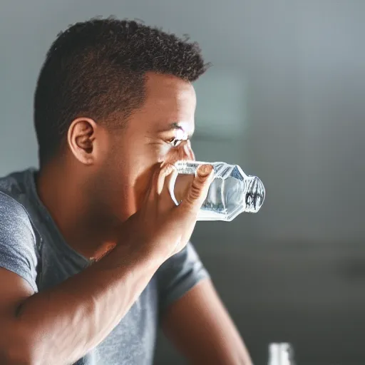 Image similar to thirsty person drinking water