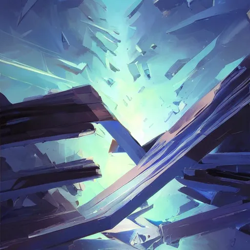 Prompt: black scrap metal pieces trailing behind blue chunk of ice hurtling through night sky, behance hd artstation by jesper ejsing by rhads, makoto shinkai and lois van baarle, ilya kuvshinov, ossdraws