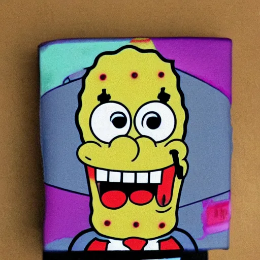 Image similar to scart sponge bob, horror, dark, scary