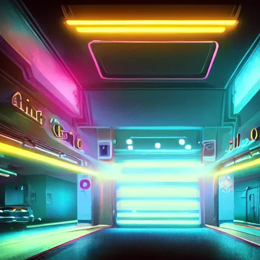 ArtStation - The Neon Garage