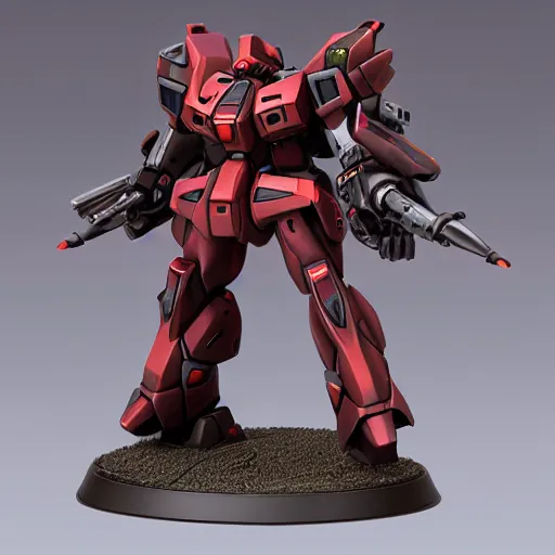 Image similar to sazabi, realistic, metal shaded