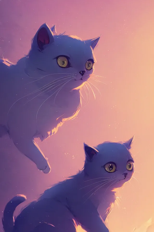 Image similar to cute cat, by victo ngai and andreas rocha and greg rutkowski, trending on artstation, unreal engine, 8 k hd wallpaperjpeg artifact, blur, artfact