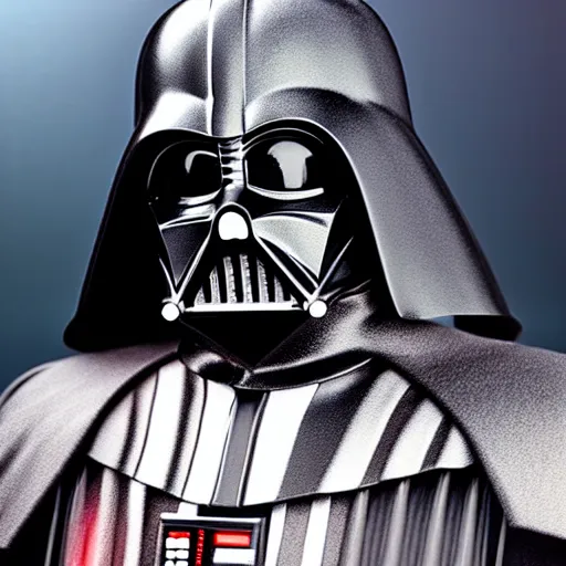 Image similar to darth vader, portrait, realistic, high definition, very detailed, extremely high detail, photo realistic, symmetrical, unreal engine 5