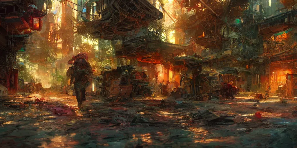 Image similar to this is our hope, and this is the faith that i go back to the south with. ultrafine highly detailed hyper colorful illustration, sharp focus, rozalski, craig mullins, federico pelat, unreal engine highly rendered, global illumination, radiant light, intricate and detailed environment