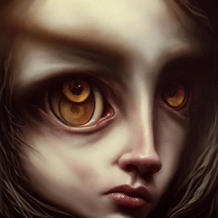 Image similar to epic professional digital art of hingry eyes, atmospheric lighting, painted, intricate, detailed, by leesha hannigan, wayne haag, reyna rochin, ignacio fernandez rios, mark ryden, iris van herpen, best on artstation, cgsociety, epic, stunning, gorgeous, much wow, cinematic, masterpiece.