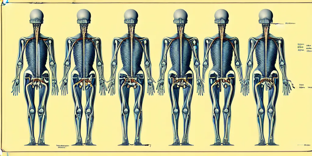 Image similar to technical diagram blueprint of anthropomorphic anatomical sip technician, performance enhanced salesman anatomy, snake oil sip tech technical blueprint plan