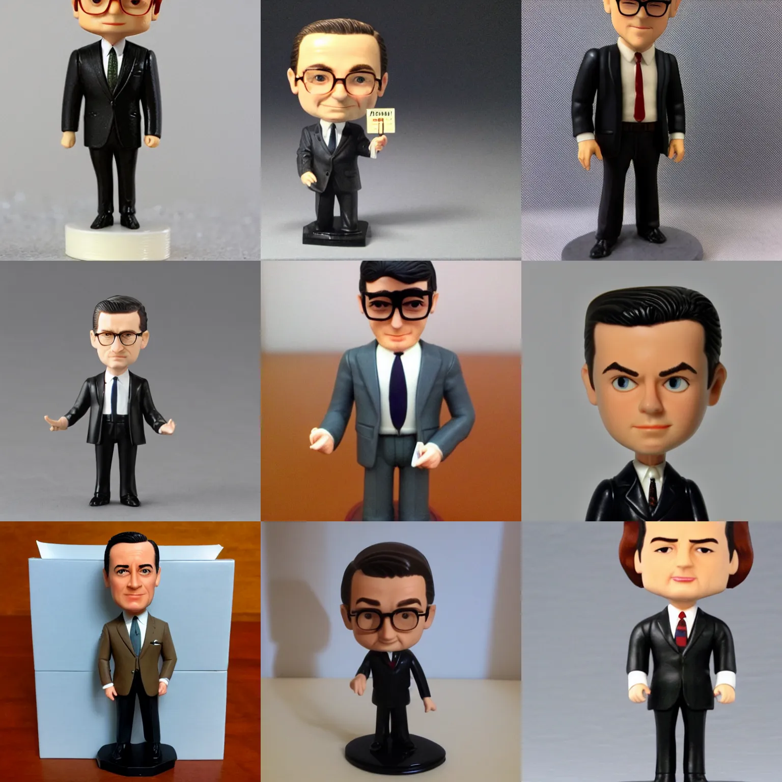 Prompt: a harry crane from mad men bobble head
