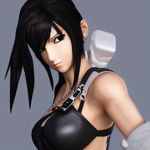 Image similar to tifa lockhart, highly detailed, 4 k