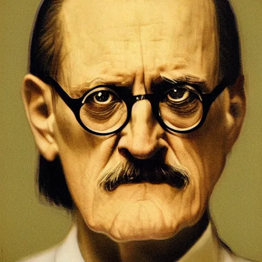 Image similar to james joyce portrait photograph by chuck close