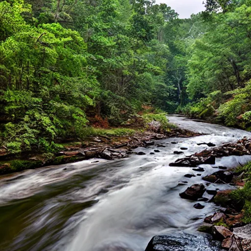 Prompt: cahaba river alabama,