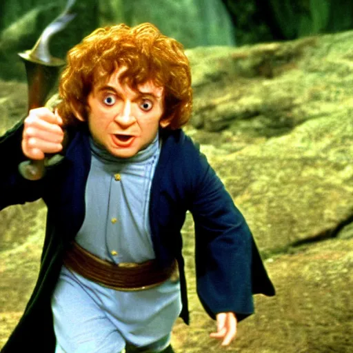 Image similar to austin powers as frodo in lord of the rings