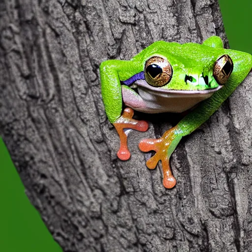 An Adorable Little Green Tree Frog Hidden in the Grass – What Next  Photography & Graphic Arts